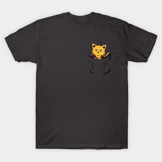 Fullmetal Kitty pocket T-Shirt by AshStore